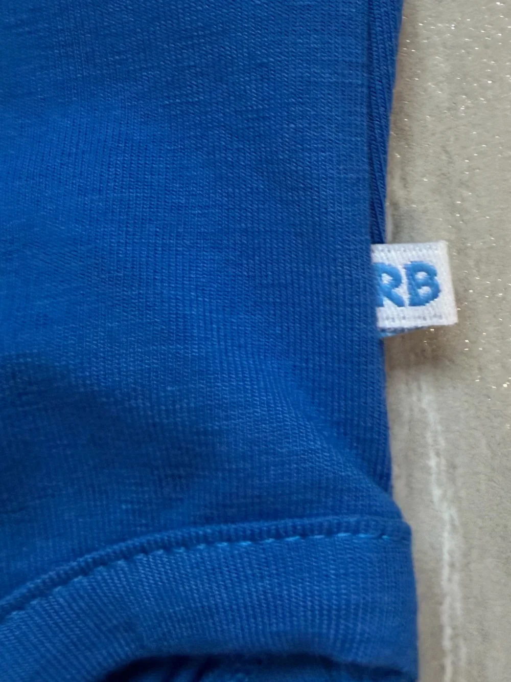 NWT RuggedButts Vibrant Blue Casual Short Sleeve Henley Bodysuit boys 6-12M